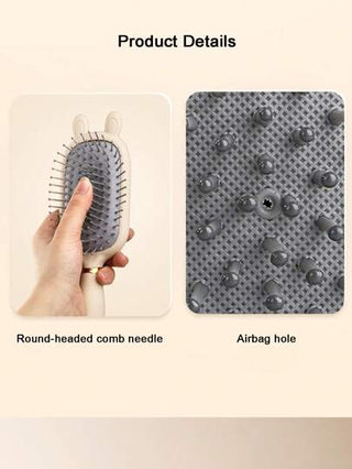 SHEIN مشط تدليك فروة الرأس بماكينة تدليك هوائية للشعر الطويل للنساء ، فرشاة تدليك محمولة للشعر المجعد للبنات ، كليبسات الشعر ، اكسسوارات الشعر ، مستلزمات العودة إلى المدرسة ، عيد الحب ، أعراس عيد الحب ، عيد الميلاد