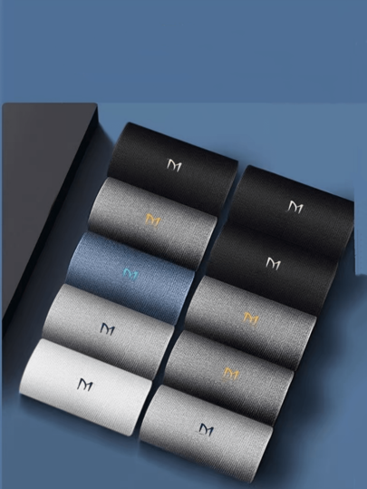 5 أزواج من جوارب الكاحل المتوسط للرجال ذات تصميم حرفي للأعمال والأناقة اليومية، مقاوم للروائح و ماص للرطوبة، 5 ألوان