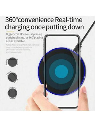 شاحن لاسلكي 15 وات مناسب لأجهزة آيفون 16/15/14/13/12/11/X/XR، وسامسونج S24/S24Ultra/S23Ultra/S22/S21، شحن لاسلكي محمول بإضاءة LED مناسب للمكتب والسكن والمنزل