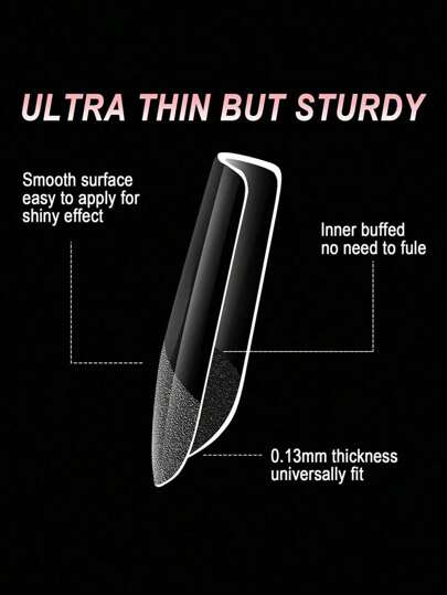 600 قطعة مجموعة كاملة من أطراف الأظافر الأكريليكية القصيرة ذات الشكل اللوزي والسطح المطفأ، الشفافة، الأظافر الاصطناعية شبه المجهزة لطلاء DIY والضغط على الأظافر