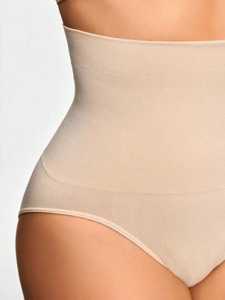 Shape سروال لتشكيل الجسم عالي الخصر من لون واحد للنساء