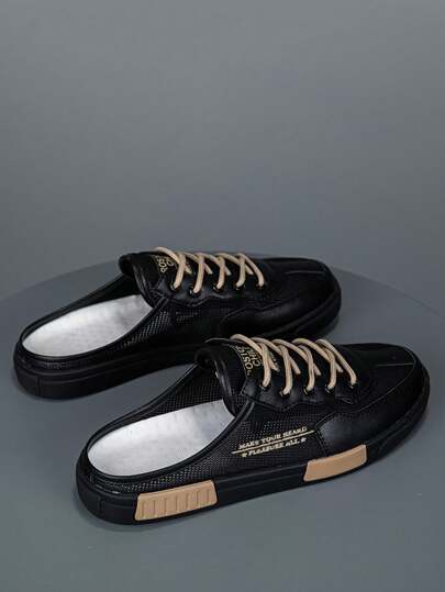 موكاسين مريحة وقابلة للتنفس للرجال بدون كعب