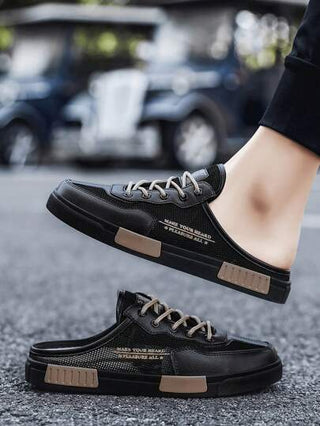 موكاسين مريحة وقابلة للتنفس للرجال بدون كعب