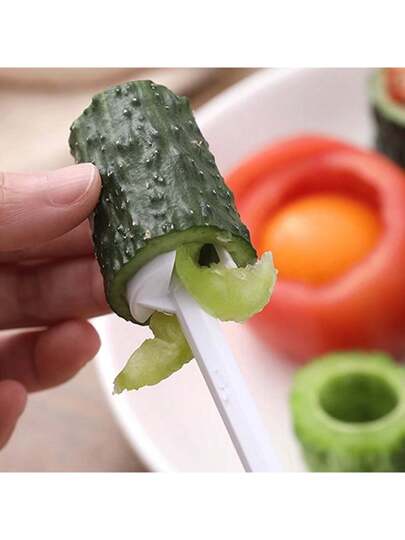 5 قطع/مجموعة أداة نزع البذور والنواة من الفواكه والخضروات، أداة متعددة الوظائف لإزالة البذور من الخيار واليقطين، أدوات المطبخ