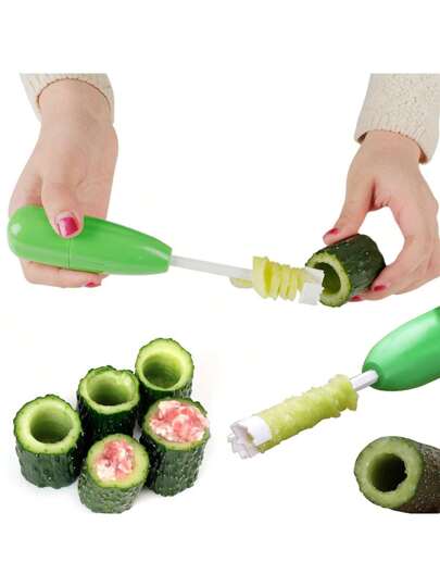 5 قطع/مجموعة أداة نزع البذور والنواة من الفواكه والخضروات، أداة متعددة الوظائف لإزالة البذور من الخيار واليقطين، أدوات المطبخ