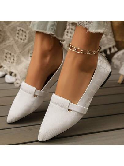 أحذية نسائية ، أحذية كاجوال ، قماش حرير ، نمط تمساح ، أحذية ذات رؤوس مدببة ، قابلة للتنفس وخفيفة الوزن