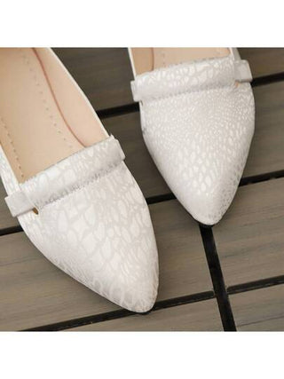 أحذية نسائية ، أحذية كاجوال ، قماش حرير ، نمط تمساح ، أحذية ذات رؤوس مدببة ، قابلة للتنفس وخفيفة الوزن