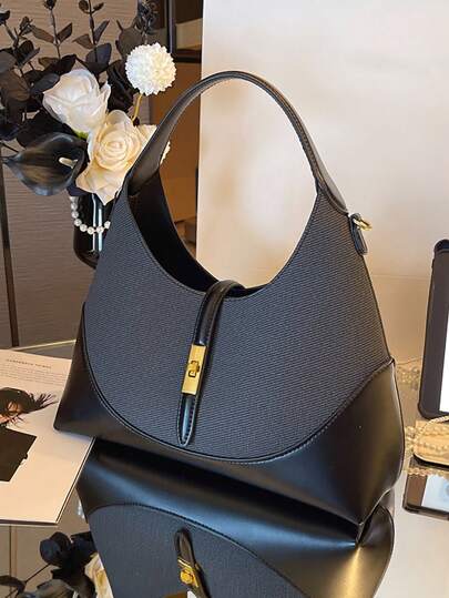 حقيبة حمل نمط لوني فريد تشبه الكرات الصينية، متعددة الاستخدامات للتنقل والحمل على الكتف والجسم ، حقيبة يد مناسبة للتنقل اليومي ، المواعدة العادية ، التسوق