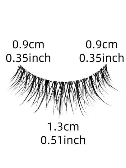 5 أزواج من الرموش الصناعية الكاملة ذات المظهر الطبيعي والكثيفة المتقاطعة، مع سيقان شفافة مندمجة، أداة للمكياج اليومي، على طراز الأنمي الياباني ذات الرموش المتقاطعة، سهلة التطبيق، رموش صناعية كورية بلمسات مموجة