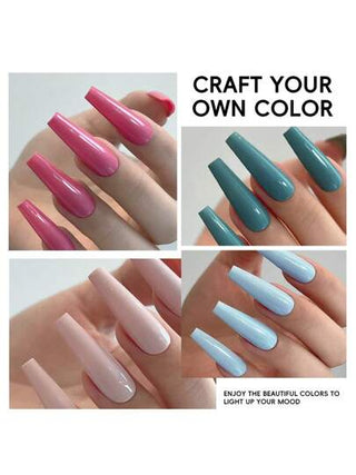 XEIJAYI طقم طلاء أظافر جيل أحمر ب- 6 ألوان من كسجاي، جيل أظافر من نوع نقع بالأشعة فوق البنفسجية وأضواء الصمام الثنائي، نصف دائم، جودة صالون DIY لفن أظافر الجيل للربيع والصيف