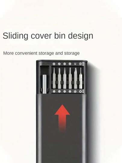 طقم مفك براغي 25 في 1 دقيق ، أدوات إصلاح متعددة الوظائف لتفكيك الهاتف المحمول واللوحة ، بلاستيك، غير مشحون - بأنواع مختلفة من رؤوس البراغي