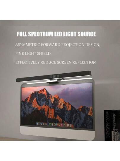 مصباح طاولة LED قابل للتعديل بموقت، مصباح شاشة كمبيوتر مضاد للضوء الأزرق، مصباح طاولة LED عين العناية اللاتمايلي، مصباح أجواء، مصباح للدراسة/العمل