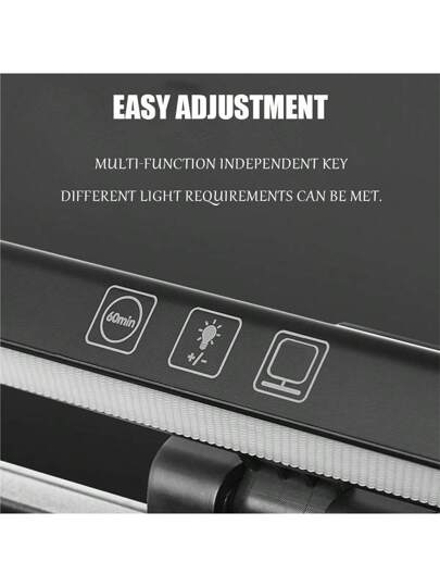 مصباح طاولة LED قابل للتعديل بموقت، مصباح شاشة كمبيوتر مضاد للضوء الأزرق، مصباح طاولة LED عين العناية اللاتمايلي، مصباح أجواء، مصباح للدراسة/العمل