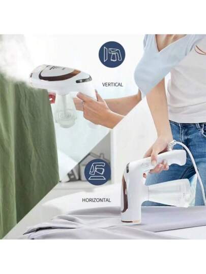 ESUPER كي البخار اليدوي للملابس بقوة عالية، كي بخار محمول قابل للطي للسفر ،لبخار الملابس مع خزان مياه قابل للفصل سعة 250 مل ، سخان سريع الاحماء في 20 ثانية 1600 واط مع قفاز