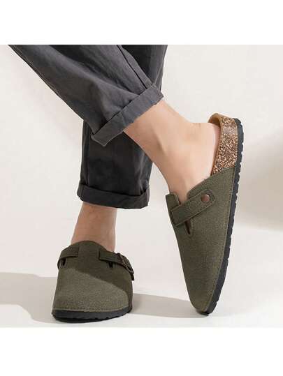 شباشب انزلاقية يمكن ارتداؤها من كلا الجنسين مزودة بغطاء أصابع ناعم وقاع لين، أحذية للصيد ، صنادل سميكة القاع للخارج