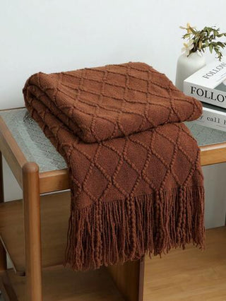 بطانية مغزولة قطعة واحدة، بطانية ملقاة على الأريكة، بطانية سرير، وسادة نوم للمكتب، وشاح صيفي