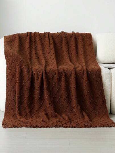 بطانية مغزولة قطعة واحدة، بطانية ملقاة على الأريكة، بطانية سرير، وسادة نوم للمكتب، وشاح صيفي