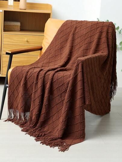 بطانية مغزولة قطعة واحدة، بطانية ملقاة على الأريكة، بطانية سرير، وسادة نوم للمكتب، وشاح صيفي