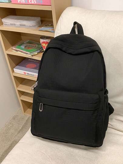 حقيبة ظهر متعددة الاستخدامات أحادية اللون وظيفية، حقيبة ظهر مناسبة للعمل والحياة اليومية لحمل الكمبيوتر المحمول، مثالية للسفر والعودة إلى المدرسة والكليات لطلاب المدارس الثانوية والجامعات، ذات سعة كبيرة للرحلات والرياضات، حقائب ظهر نسائية