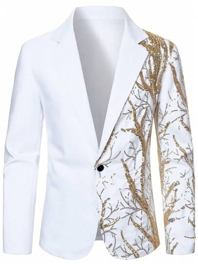 Manfinity AFTRDRK بدلة رجالية مجموعة، بدلة عصرية للحفلات والأداء