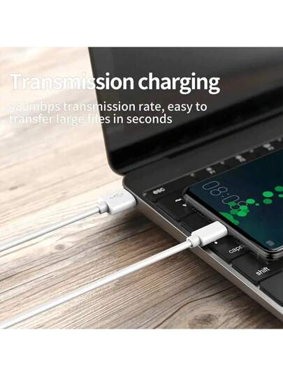 كابل شاحن سريع USB C سوبر 6A 66W متوافق مع هواوي وسامسونج، كابل طاقة وبيانات USB A إلى نوع C شحن سريع وتحويل بيانات