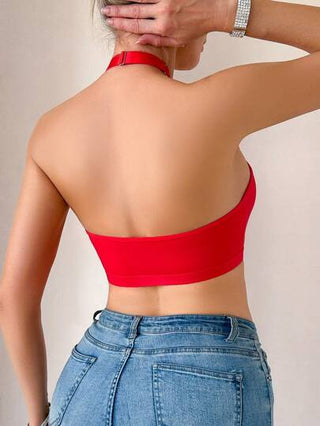 حمالة صدر شبكية بوصلة أمامية ذات تصميم متباعد وأنيق، مناسبة للصيف