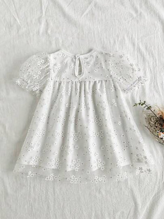 فساتين بيبي Vintaside Kids فستان الأميرة الكوري الراقي والحلو المصنوع من شبكة مناسب للبنات الصغيرات للارتداء في المناسبات العطلات ورحلات الشاطئ