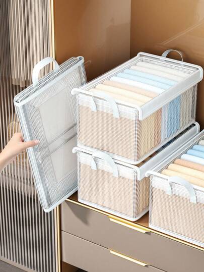 1 صندوق تخزين شفاف قابل للتكديس مع غطاء ،حاوية تخزين كبيرة مع مقبض ،موفرة للمساحة للتخزين والتنظيم ، صندوق تخزين متعدد الوظائف ، صناديق تخزين شفافة منظمة ، صناديق تخزين مسمكة ، منزلي ، غرفة الطالب ، غرفة النوم ، خزانة. عيد الحب , السفر , المناخ البارد