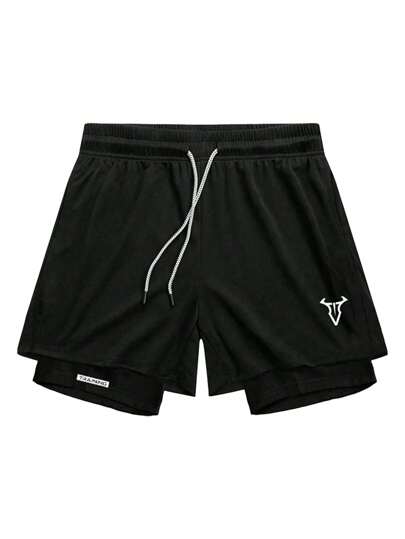 Manfinity Sport Corelite زي رجالي رياضي ملابس علوية بلا أكمام وشورت، ملابس رياضية بسيطة وعصرية، مناسبة للصيف