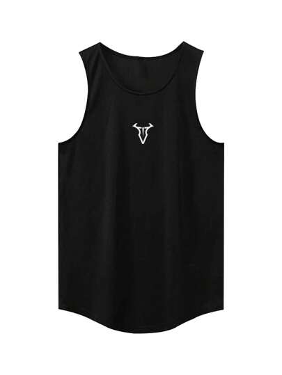 Manfinity Sport Corelite زي رجالي رياضي ملابس علوية بلا أكمام وشورت، ملابس رياضية بسيطة وعصرية، مناسبة للصيف