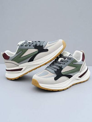 BHZPE أحذية رياضية للرجال مع قماش تهوية بشبك عاكس، مريحة مضادة للانزلاق بنظام ربط الحذاء، امتصاص الصدمات، صنّاعة بتصميم أنيق ومناسبة للأنشطة الخارجية