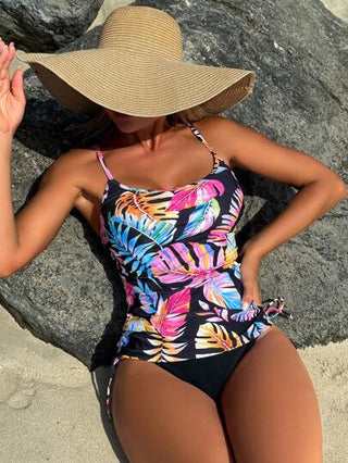 طقم تانكيني حريمي Swim Lushoire مايوه بطبعات أزهار استوائية، إطلالات لحفلات مارد جراس، ملابس إجازة الربيع للمرأة، إطلالات الشاطئ