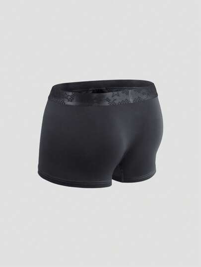 3 قطعة/عبوة سروال داخلي للرجال مع تصميم جيب 3D ، قطعة داخلية قصيرة ملائمة من قماش موديال مضاد للبكتيريا قابل للتنفس