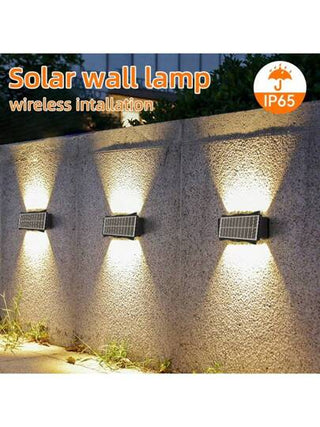 CANMEIJIA إضاءة حائطية بخلايا شمسية وأضواء ليد، ديكور حدائق خارجي ، إضاءة منظر طبيعي كبيرة الحجم مقاومة للماء، متغيرة الألوان RGB، موفرة للطاقة ذات طراز قديم مناسبة للحدائق/ساحات الانتظار/الممرات الخارجية/المداخل/الأبهاء/الشرفات/أحواض الزهور/المفترقات/الج