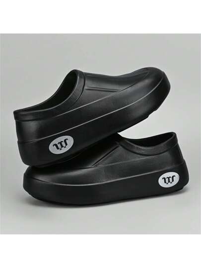 أحذية المطر المضادة للانزلاق للرجال لأعمال المطبخ، أحذية عمل للرجال مقاومة للماء على الطريقة اليابانية، أحذية الطباخ، أحذية سوداء مقاومة للماء للرجال