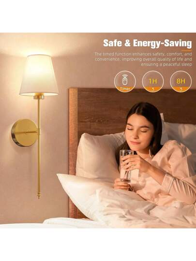 مجموعتان من شمعدانات الحائط التي تعمل ببطارية، شمعدانات حائط ذهبية قابلة للشحن مع مصابيح قابلة للفصل بمغناطيس وجهاز تحكم عن بعد، 12 لون RGB و3 درجات حرارة لون، أضواء حائط لا سلكية قابلة للتعتيم للنوم