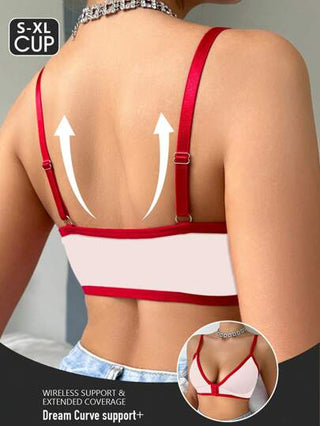 حمالة صدر سلكية ذات إغلاق أمامي بتصميم بسيط للنساء