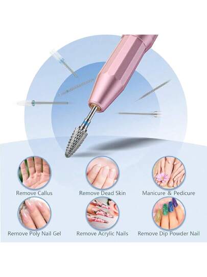 13 قطعة/صندوق مجموعة من أطراف الحفر للأظافر 3/32 بوصة، تشمل 3 قطع من أطراف الحفر من كربيد التنجستن + 3 قطع من أطراف الحفر السيراميكية + 6 قطع من أطراف الحفر الماسية + فرشاة واحدة