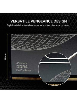 Reletech ذاكرة وصول عشوائي DDR4 سعة 32 جيجابايت (16جيجابايت x 2) أو 16 جيجابايت (8 جيجابايت x 2) سرعة 3200 ميجاهرتز إنتركلاس 18 ، للتجاوز بالتخصيص لألعاب الكمبيوتر المكتبي ، متوافقة مع معيار XMP 3.0 لأنتل وEXPO لأجهزة AMD ، تصنيع علامة تجارية Reletech عال