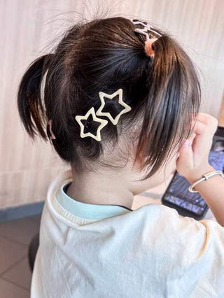 870 قطعة/مجموعة من إكسسوارات الشعر للبنات على شكل فراشة وزهرة دوار ونجمة، باللون الوردي، شاملة: ربطات شعر، مشابك شعر، مشابك شعر كبيرة، مناسبة للاستخدام اليومي والهدايا