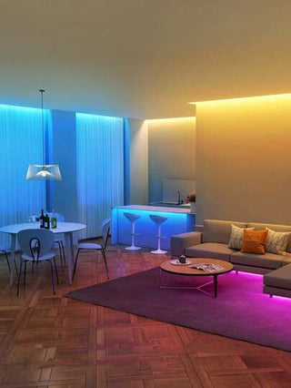 قطعة واحدة، شريط إضاءة LED بريموت تحكم 44 مفتاح، مناسب لغرفة النوم والمعيشة وديكور المنزل وإضاءة الحفلات، قابل للتعديل في الألوان والوضعيات