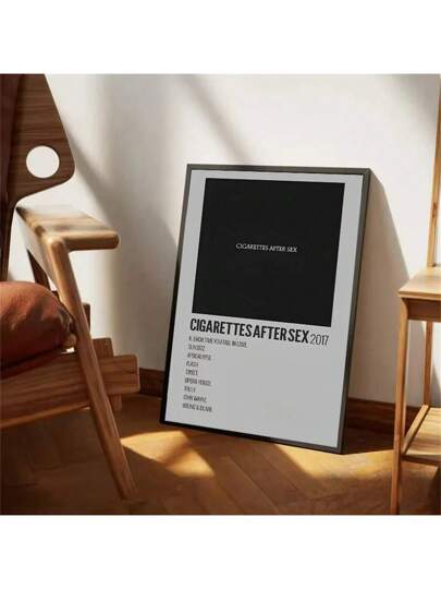 صورة قماشية لوحة جدارية للرسم بغطاء ألبوم أغنية "سجائر بعد البكاء" ذات طراز قديم بدون إطار، للزينة المنزلية في غرفة المعيشة