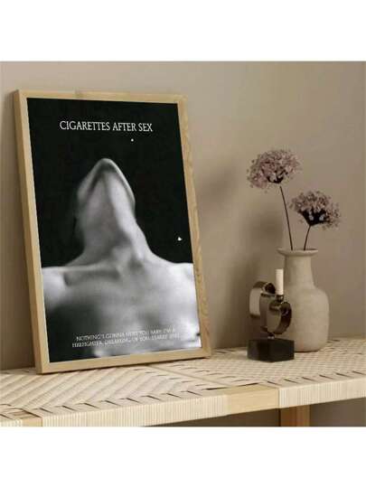 صورة قماشية لوحة جدارية للرسم بغطاء ألبوم أغنية "سجائر بعد البكاء" ذات طراز قديم بدون إطار، للزينة المنزلية في غرفة المعيشة