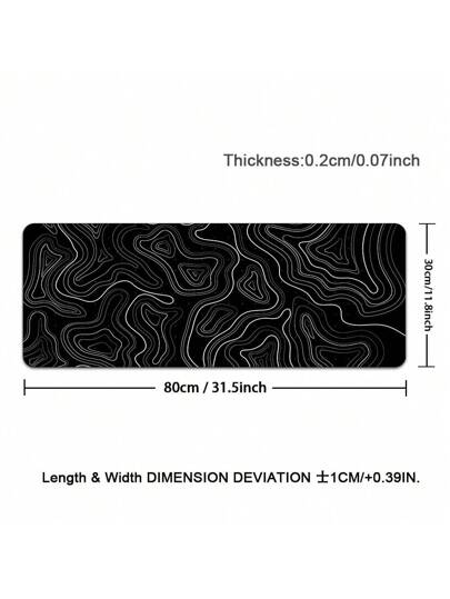 وس--ادة فأرة ألعاب كبيرة ذات تضاريس محيطية XXL مطولة وموسعة, سجادة فأرة كبيرة للمكتب والألعاب والمنزل ذات قاعدة مضادة للانزلاق بسمك 2 مم وحواف مخطوطة