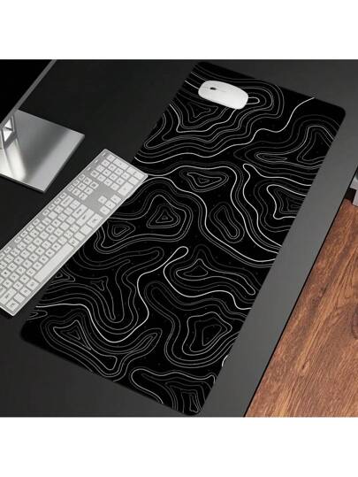 وس--ادة فأرة ألعاب كبيرة ذات تضاريس محيطية XXL مطولة وموسعة, سجادة فأرة كبيرة للمكتب والألعاب والمنزل ذات قاعدة مضادة للانزلاق بسمك 2 مم وحواف مخطوطة