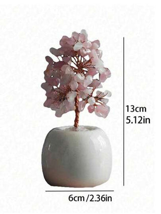 شجرة المال البلورية الوردية الصغيرة الزخرفية الجديدة لعام 2025، هدية ديكور طاولة عيد الميلاد، ديكور المنزل، ديكور المطبخ، ديكور الغرفة، ديكور الحفلات، حرفية زخرفية، تحفة مكتبية، وسط الطاولة، زينة حفلات، ديكور عيد الميلاد، هدية عيد الميلاد، ديكور الغرفة