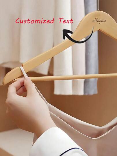 5 قطع / 1 قطعة معلقات خشبية سادة مانعة للانزلاق ، رف ملابس للمتاجر، مشابك بنطلون، علاقات ملابس متخصصة، مناسبة لمعارض فساتين الزفاف والفنادق، هدايا مخصصة للعائلة والزملاء والأصدقاء والمناسبات، مثالية للفنادق والمنزل ومتاجر فساتين الزفاف والمطاعم وهدايا وصي