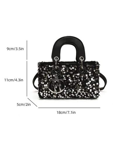 حقيبة يد جديدة بسلسلة معلقة علي الصدر على الطراز الأوروبي والأمريكي، حقيبة متقاطعة الجسم، جراب هاتف، حقيبة مربعة صغيرة