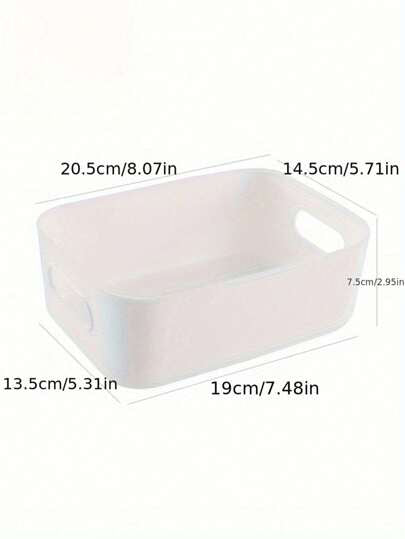 3 قطع مجموعة صناديق تخزين متعددة الاستخدامات - مناسبة للمستحضرات التجميلية والوجبات الخفيفة وما إلى ذلك - منظم بلاستيكي للمطبخ والحمام والسكن الجامعي، لأيام العطلات على الشاطئ وتجميع الحمام والنوم، سعة كبيرة