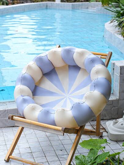 حوض سباحة مستدير قابل للنفخ قطعة واحدة، حوض سباحة صغير قابل للنفخ محمول مع مضخة، مركز ألعاب مائية داخلي وخارجي